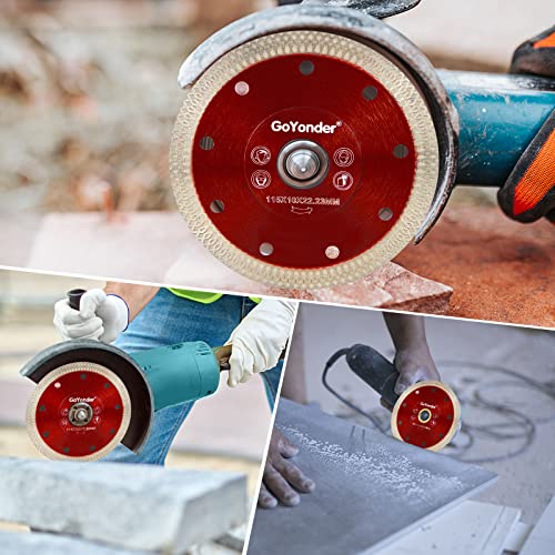 GoYonder 4.5 inch Super Thin Diamond Tile Blade, X Teeth Diamond Saw Blades for Cutting Porcelain Tiles Marbles thumbnail 6