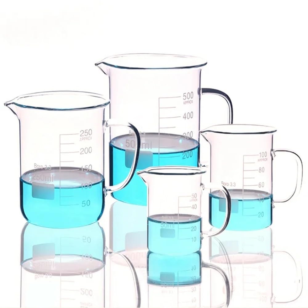 Zlewka laboratoryjna ze szkła borokrzemowego, 1pc Chemistry Laboratory Beaker With Glass Handle 50-2000ml(800ml)