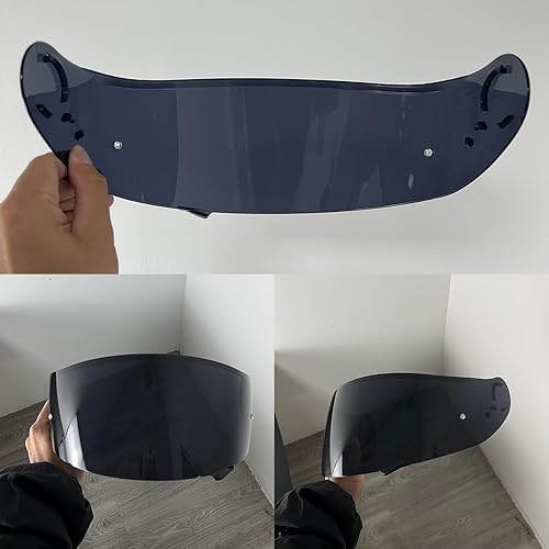 Miniatura 2 de Escudos de casco para Shoei GT Air Neotec CNS-1 TC-5 TC-9 GT Air de cara completa para casco de motocicleta (negro)