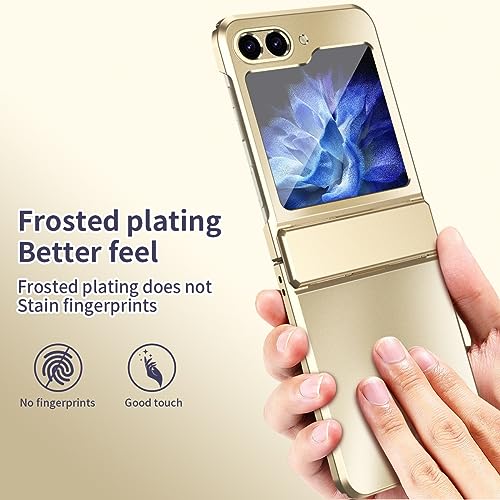 Coque compatible Samsung Galaxy Z Flip 6 protection intégrale or