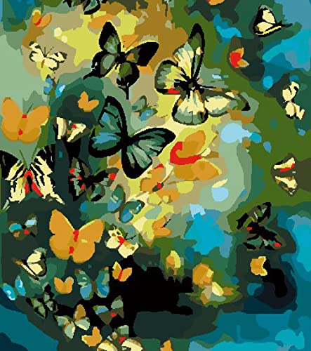 Point de croix Papillons 11CT kit de broderie complet DIY 40x50 cm