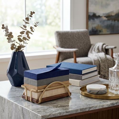 Image of 100 Pack Disposable Dinner Napkins, 4 Colors 12x17 Inch Soft | Bulk Disposable Table Napkins in Blue Gray Brown Cream, Highly Absorbent for Kitchen Dining Events, Weddings Party Supplies
