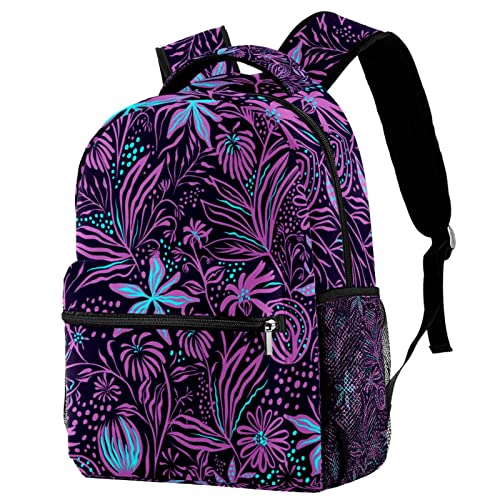 Sac à dos de voyage fille garçon avec porte-gourde loisirs campus jaune