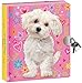 Peaceable Kingdom Puppy Love 6.25" Lock and Key, Lined Page Diary for Kids