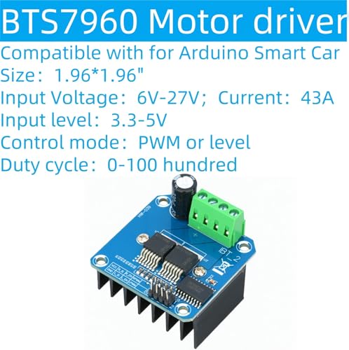 2Pcs BTS7960 43A High Power H-Bridge Motor Driver Module - Image 4