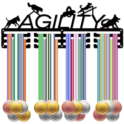 CREATCABIN Dog Agility Medal Holder Dog Medal Hanger Medal