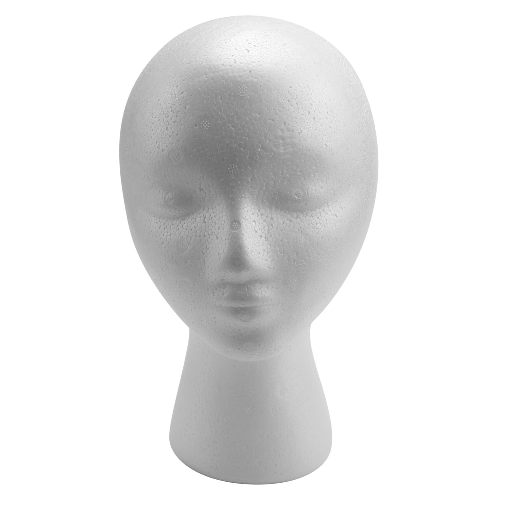 Pvczool 27.5 x 52cm Dummy / mannequin Female Foam(Polystyrene) Exhibitor for cap, headphones, hair accessories and wigs Woman Mannequin Foam