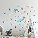 Monde sous-marin baleine tortue de mer étoile de mer algues Stickers muraux pour chambre d'enfants décoration de pépinière Stickers muraux