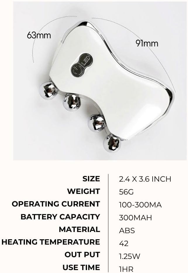 BANU LED Gua Sha Device, Gua Sha Facial Tool with Heat and Vibration, Face Massager for Anti-Aging Wrinkles Puffiness Skin Rejuvenation and Toning (3D) - Image 7