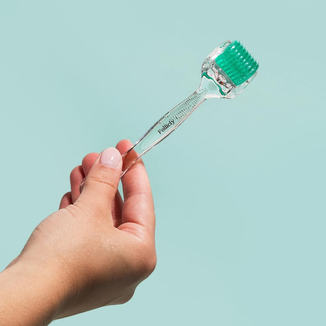 Derma Roller - Professionelles Microneedling Werkzeug für Haar-, Bart- und Hautpflege - 192 authentische Titan-Mikronadelstempel für den Heimgebrauch - für Männer & Frauen
