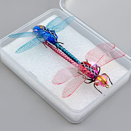 Mouches de pêche à la mouche libellule haute simulation, mouches sèches truite de 2,68g