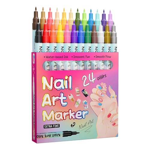 Crayons de couleur pour vernis à ongles fin sans bavure grâce au séchage rapide