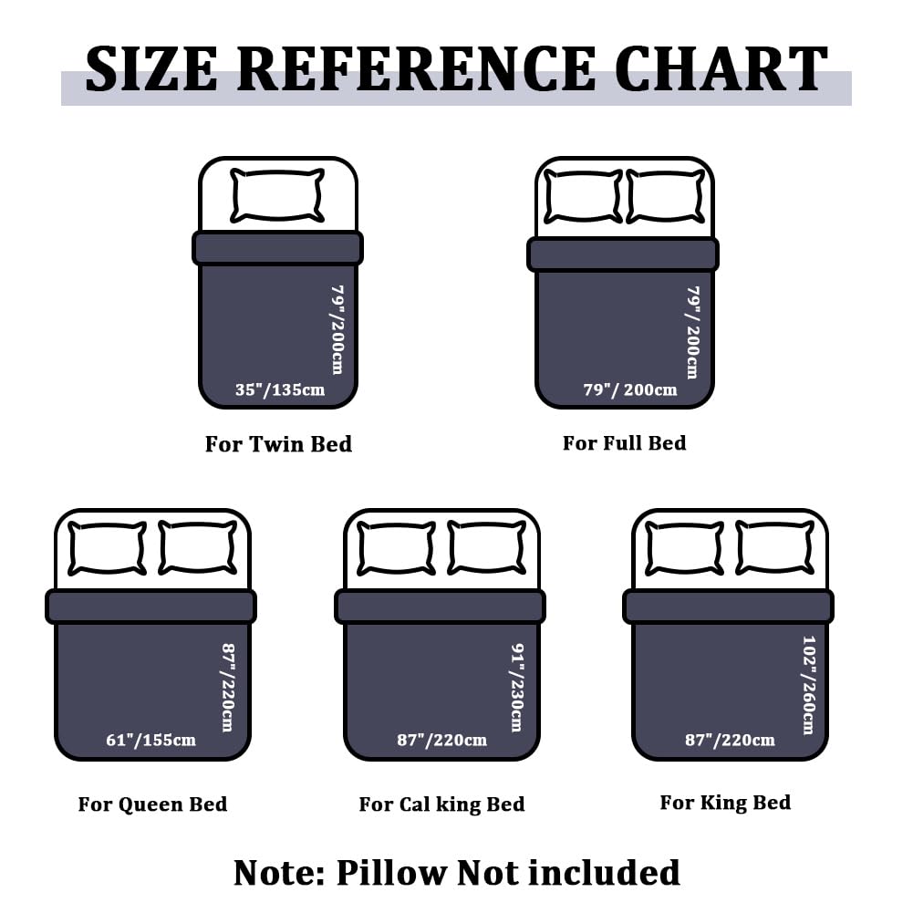 DUJUIKE Copripiumino impermeabile, Copripiumino, Impermeabile, Anti-incontinenza, Adatto per animali domestici, Gatti e cani, Bambini, Anziani, Doppia cerniera (Marina Oscura, Cal King (220*230 cm))