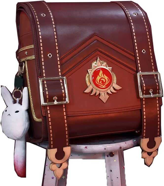 Vista 4 de NW Anime Genshin Impact Klee Spark Knight Linda mochila de juego Proyecto Klee Bolsas de hombro Lolita Bolsa Cosplay Regalos, Eed, Mochila y muñeca