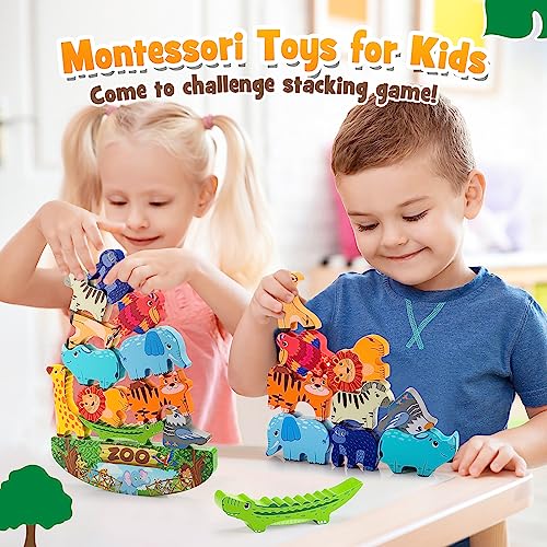 image for IPOURUP Animals Montessori Toddler Toys 2 3 4 5 6 7 Year Old Boys Girl