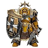 TOYVERSE JOYTOY 1/18 Figura de acción Warhammer The Horus Heresy, Imperial Fists Legion Praetor in Tartaros Terminator Armour, articulación móvil, modelo de personaje, 14,2 cm, más de 15 años