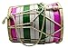 Trading Dukan Handmade Indian Wooden Multi-Color Mini Dholak For Kids - 7.5 Inches