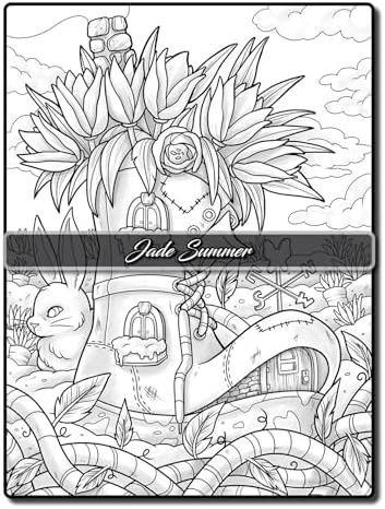 Fairy Homes Coloring Book: For Adults with Fantasy Designs for Fun and Relaxation