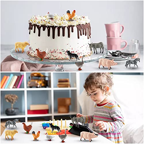 VAIAV Tiere Figuren Bauernhoftiere Mini Tiere Spielzeug Realistische Scheunentiere Kunststoff Tierfiguren Spielzeug… – Bild 7