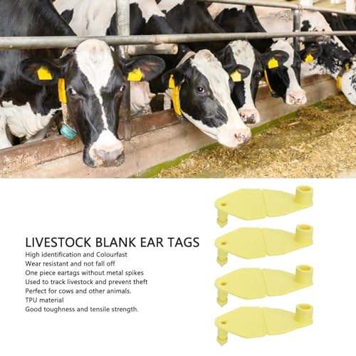 100pcs Pecuária Identificação Ear TPU Animal, Pecuária Ear TPU Fadeproof Animal Identification Ear,