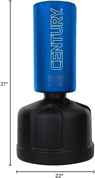 Century Original WAVEMASTER | Heavy Punching Bag - Training Bag, Martial Arts, MMA, Black, Karate, Taekwondo, Muay Thai, Freestanding, Kickboxing, Boxing