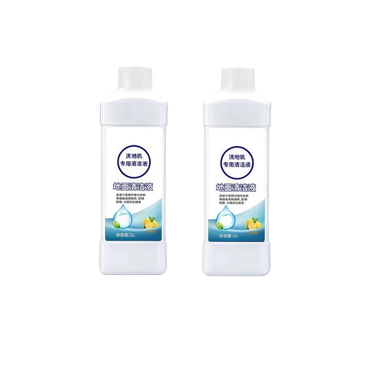 Soluzione detergente for pavimenti al profumo di limone da 1L e 5L, compatibile con la lavatrice Narwal, detergente liquido concentrato for pavimenti, senza aloni(2PCS 1L)