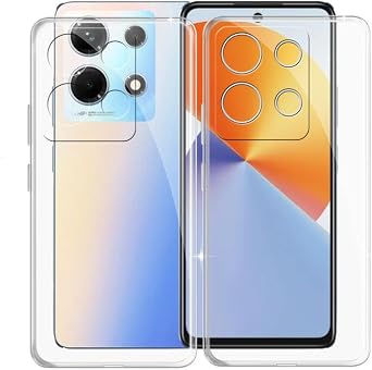 Phone Case for Infinix Note 30 VIP 6.78 Inch, Silicone Ultra Slim Shockproof Phone Case for Infinix Note 30 VIP, Soft Anti-Scratch Bumper Back Case [ Anti-Yellowing] - [2 Pieces]