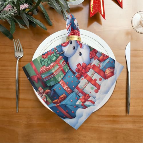 Servilletas de Tela Navideñas Set x6 20x20 pulgadas miniatura 3