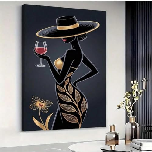 Tableau verre à vin chic et dorure élégante XINBAO pour salon raffiné