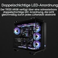 ASUS TUF Gaming TR120 ARGB Reverse Blade White 3IN1 Gehäuselüfter 3er Pack – Ansicht 6
