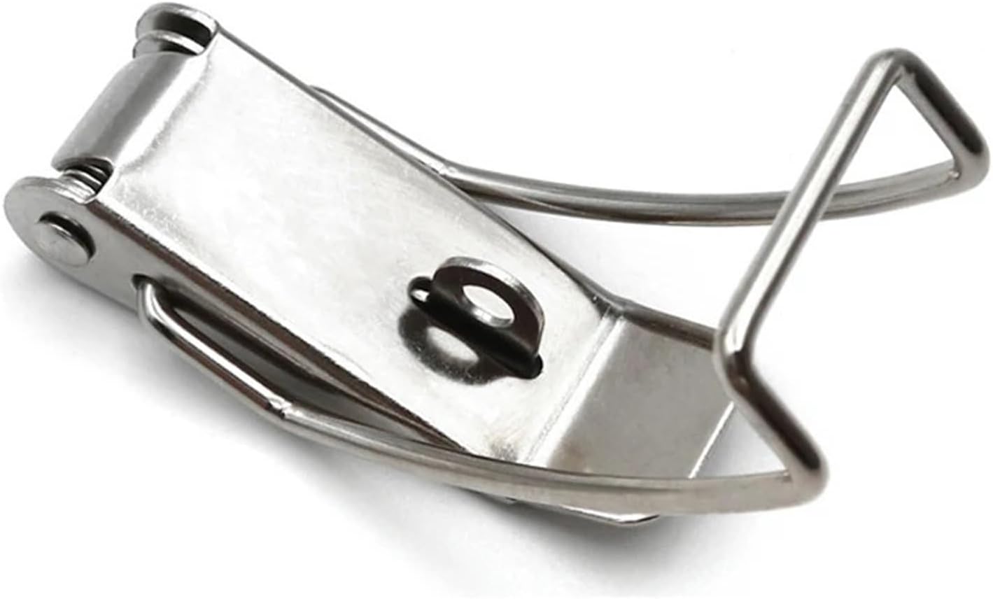 1Pcs Iron Stainless Steel Cabinet Boxes Hasp Lock Spring Loaded Latch Catch Toggle Locks Buckle