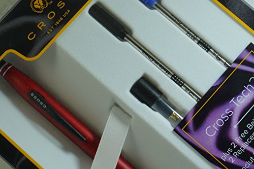 Cross Tech2 Plus 2 Free Ballpoint Refills & 2 Replacement Stylus Tops