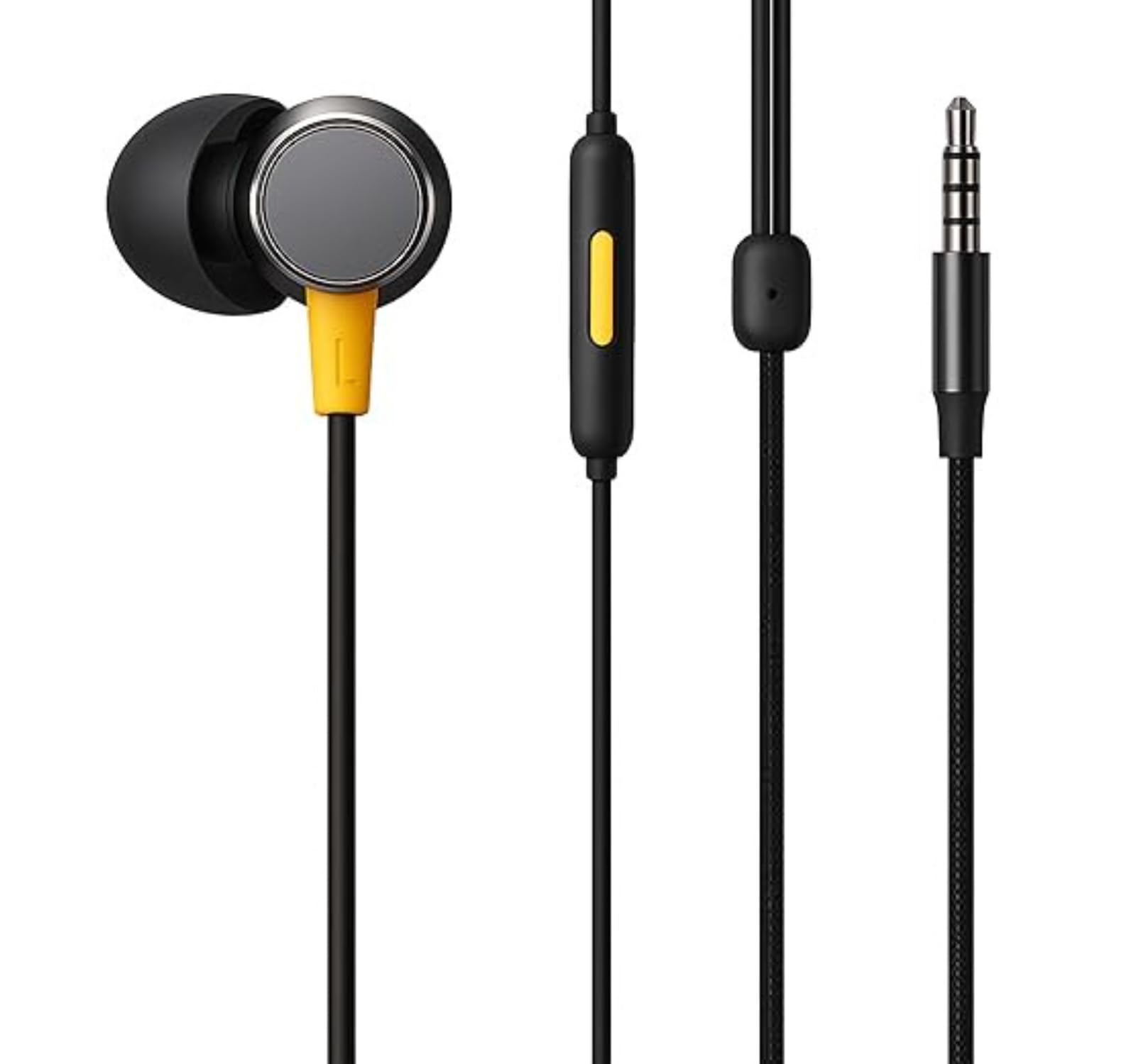 Buds 2 Earphones with Mic for Realme 12+ Earphones Original Like Wired in-Ear Headphones Stereo Deep Bass Headset Earbuds, Micc (Set...2.1TB)-picture-12