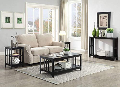 Convenience Concepts Mission End Table, Black #TOP4