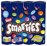 Nestlé SMARTIES Multipack, kleine Rolle, bunte Schokolinsen, ideal für Kindergeburtstage, Farben aus der Natur, Hexagonrolle, 1er Pack (1x (4 x 34g))