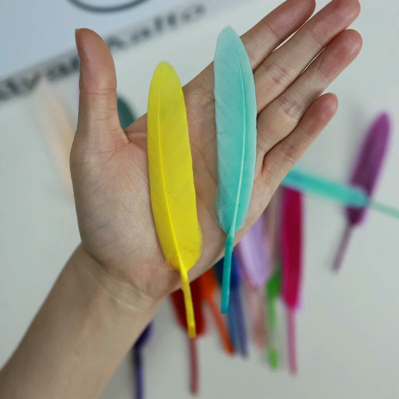 10 Stück/Lot farbige Straußenfedern für Schmuck, DIY-Hochzeiten, Partys, kreative Tischdekorationen, Handarbeit – Wunschfarbe – 30–35 cm (12–14 Zoll)