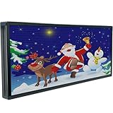 P6 Programmable Scrolling Custom Led Sign WiFi Control Display Screen Electronic Message Board Store Advertising Digital Led Word Light Outdoor Indoor Bar Open Sign For Businesses Pixel Panel 40'×18'