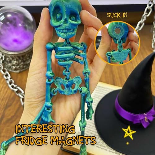 Imán de Nevera Esqueleto Articulado 3D - 6 Piezas miniatura 2