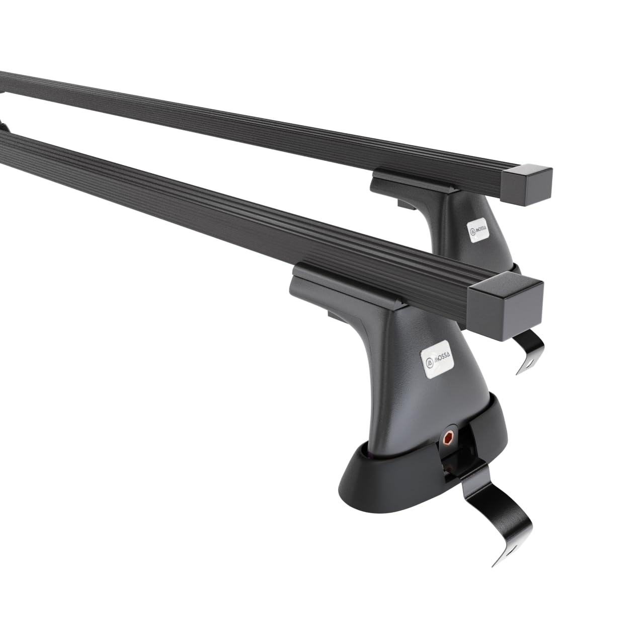 Mossa Barras de Techo Acero aptas para VW Passat B6 Berlina 2004-2009 Negro | sin puntos de montaje