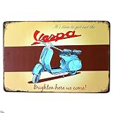 ☆ Diseño vintage del cartel de chapa, muy individual, de alta calidad, duradero, fácil de instalar.