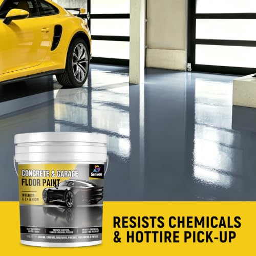 Pintura para Piso SENVEN Concrete & Garage Floor Paint Slate Gray 5 Gallon, Interior/Exterior, acabado Satinado miniatura 4