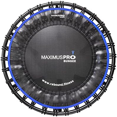 Maximus Pro Bungee Rebounder | Stronger, Quieter & Softer Bounce | 40'' Mini Trampoline Ready Assembled for Men, Women & Children | DVD & Free Lifetime Workout Membership Online | Healthy Mind & Body
