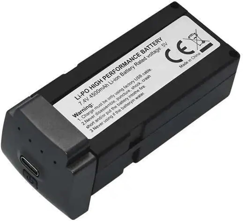 7.4v 4500mah Battery,Compatible with L600 Pro Max Drone Batteries Spare Parts(1 Battery)