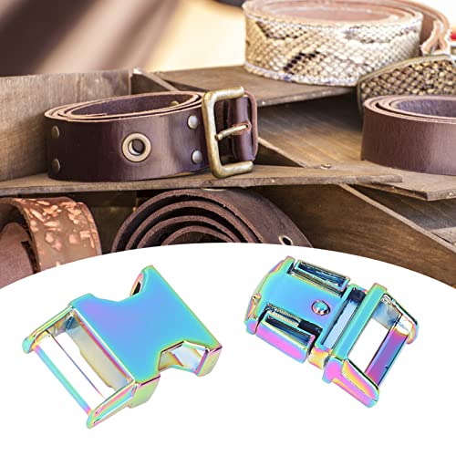 4Pcs Side Release Buckle 25x47mm Metal Buckles Side Release Clasp for Backpack Dog Collar DIY(Colorful), 12 * 7 * 3cm - Image 3