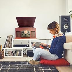 Platine Vinyle, Tourne Disque Vintage Bluetooth avec Enceintes – Radio FM/Lecteur de CD/Cassette/Carte SD/USB MP3… - Les Beatles, Paul McCartney, John Lennon, RIngo Starr, George Harrison Platine Vinyle, Tourne Disque Vintage Bluetooth avec Enceintes - Radio FM/Lecteur de CD/Cassette/Carte SD/USB MP3… – Image 7