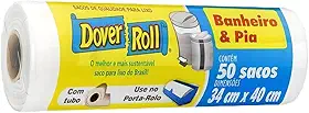 Dover-Roll Saco Para Lixo Banheiro & Pia Branco Com 50 Sacos 34 Cm X 40 Cm 510022950