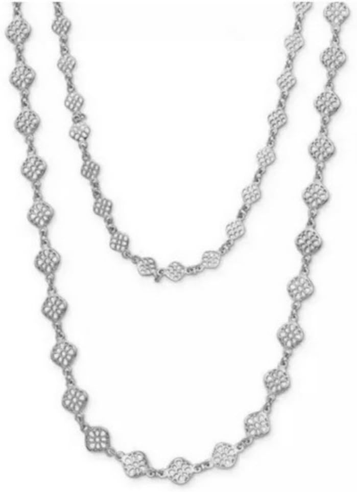 Seraiel Vintage Devon Layering Fashion Necklace - Silver