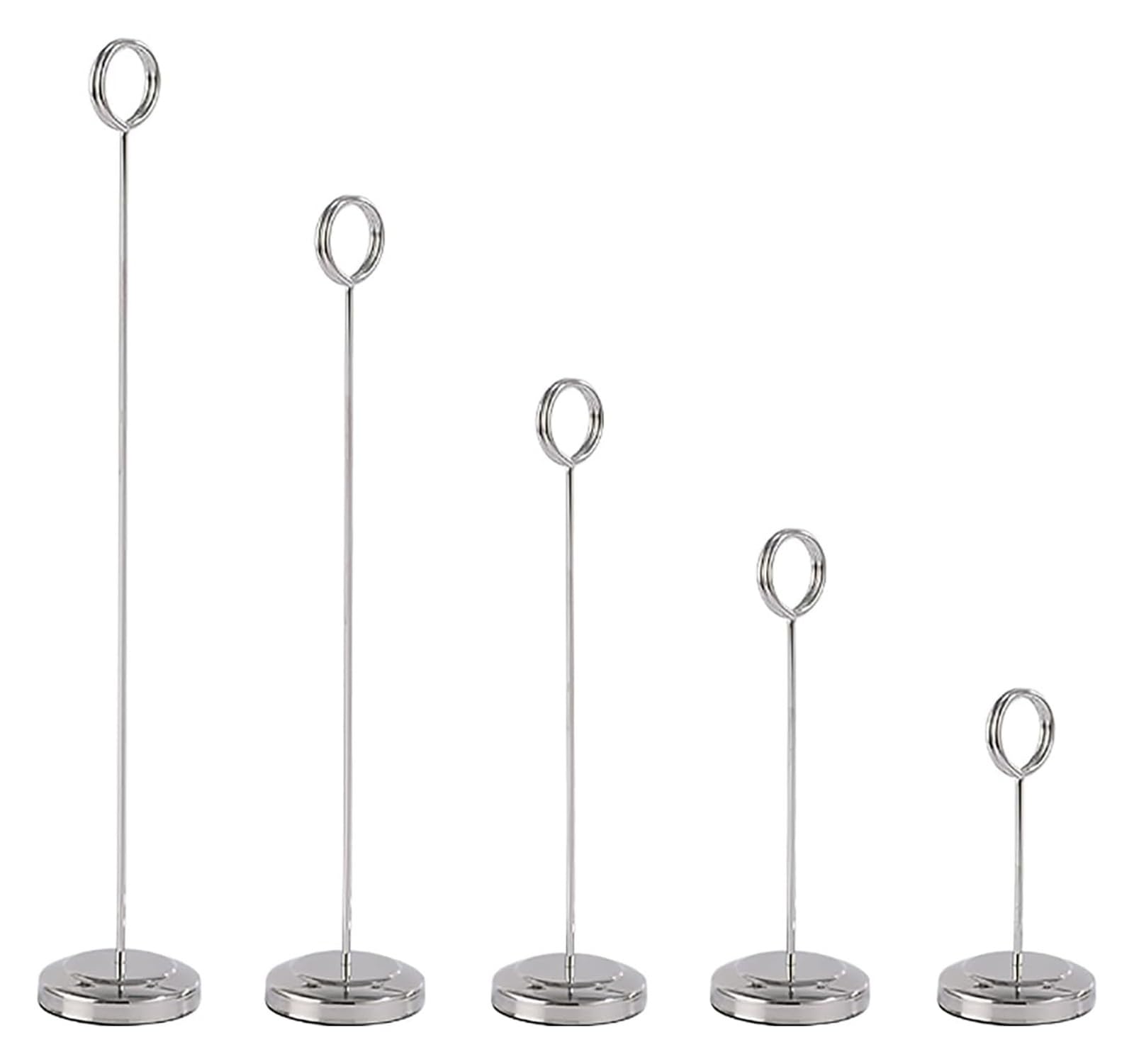 Klips do etykiet, Klipsy do uchwytów na znaki, 5 szt., trwałe i wielokrotnego użytku(Silver,51x300MM)