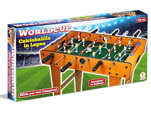 Teorema Tischfußball aus Holz, Tischfußball mit 2 Kugeln und Punktezählern, Höhe 62 cm – Bild 6