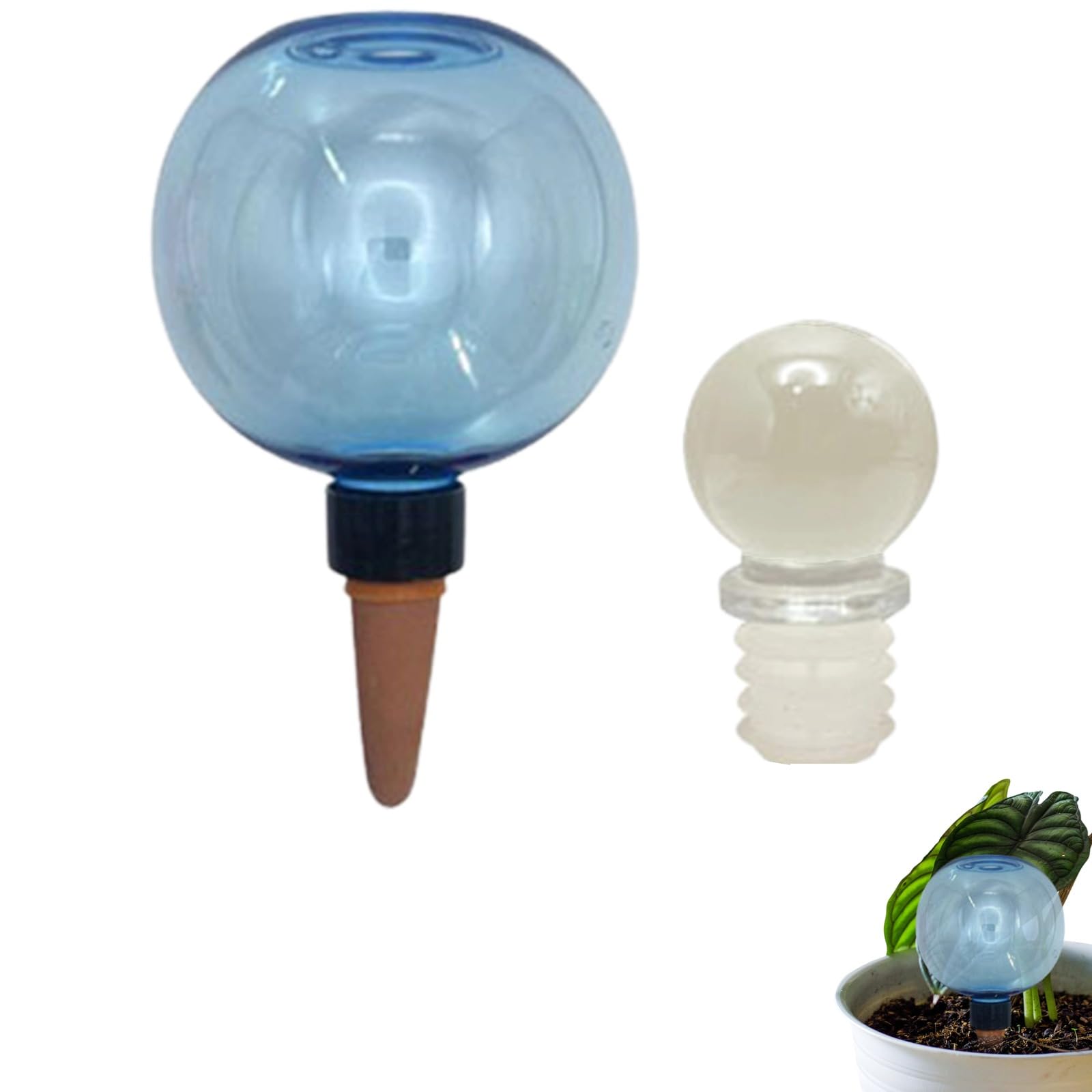 Plant Watering Globes with Lid, 500ML Plant Watering Devices, Colorful Self Watering System Plant Spikes for Vacation Care, Indoor & Outdoor Potted Plants